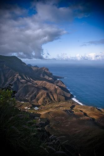 Espectacular imagen de la isla desde el mirador de La Degollada